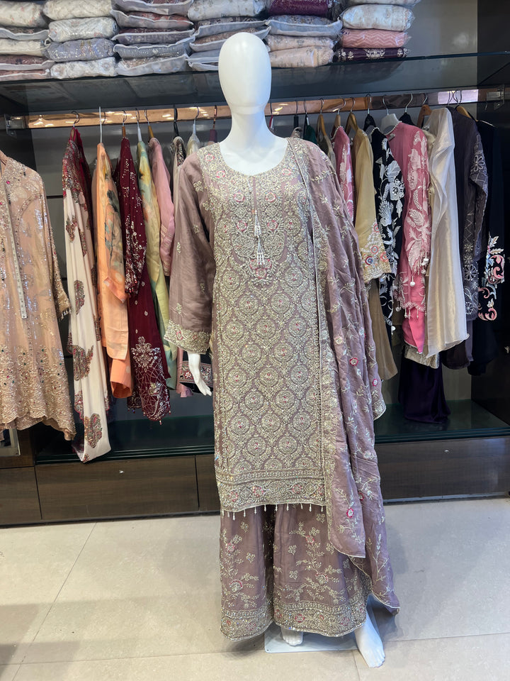Festive Wedding Hand Work Designs Suit -MZE05