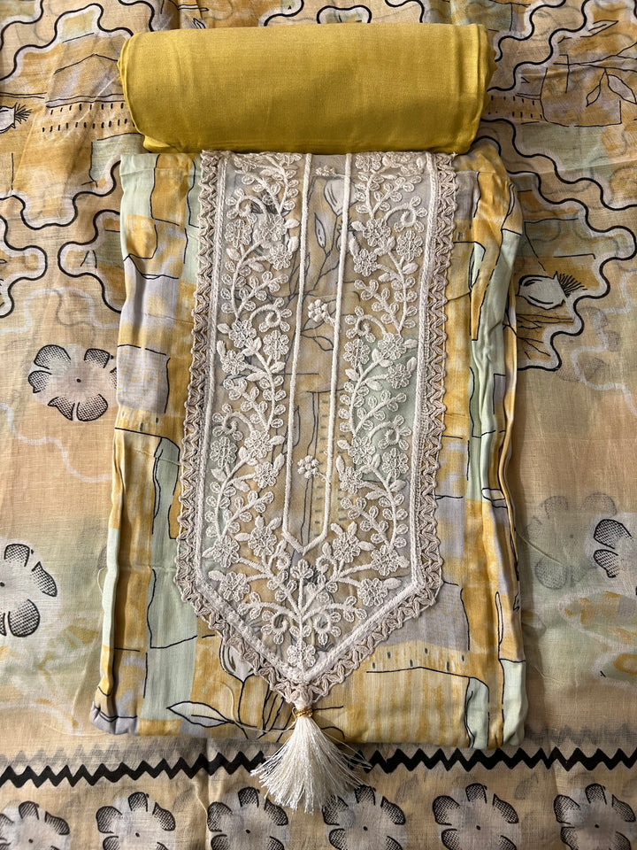 UNSTITCHED DESIGNER SUIT- IKMC03