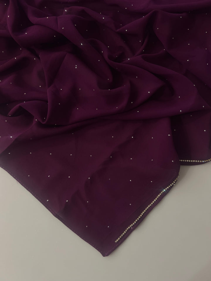 ZOYA FANCY STONE WORK HIJABS (1.75M*0.5M) - BTZ02