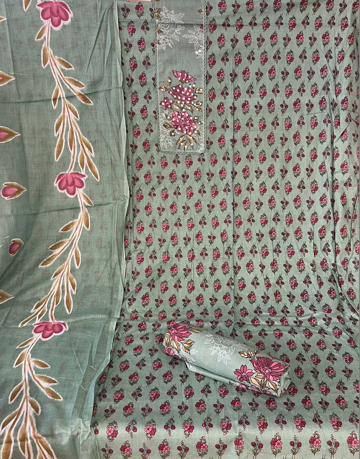 DESIGNER UNSTITCHED DRESS MATERIAL - BTMF34