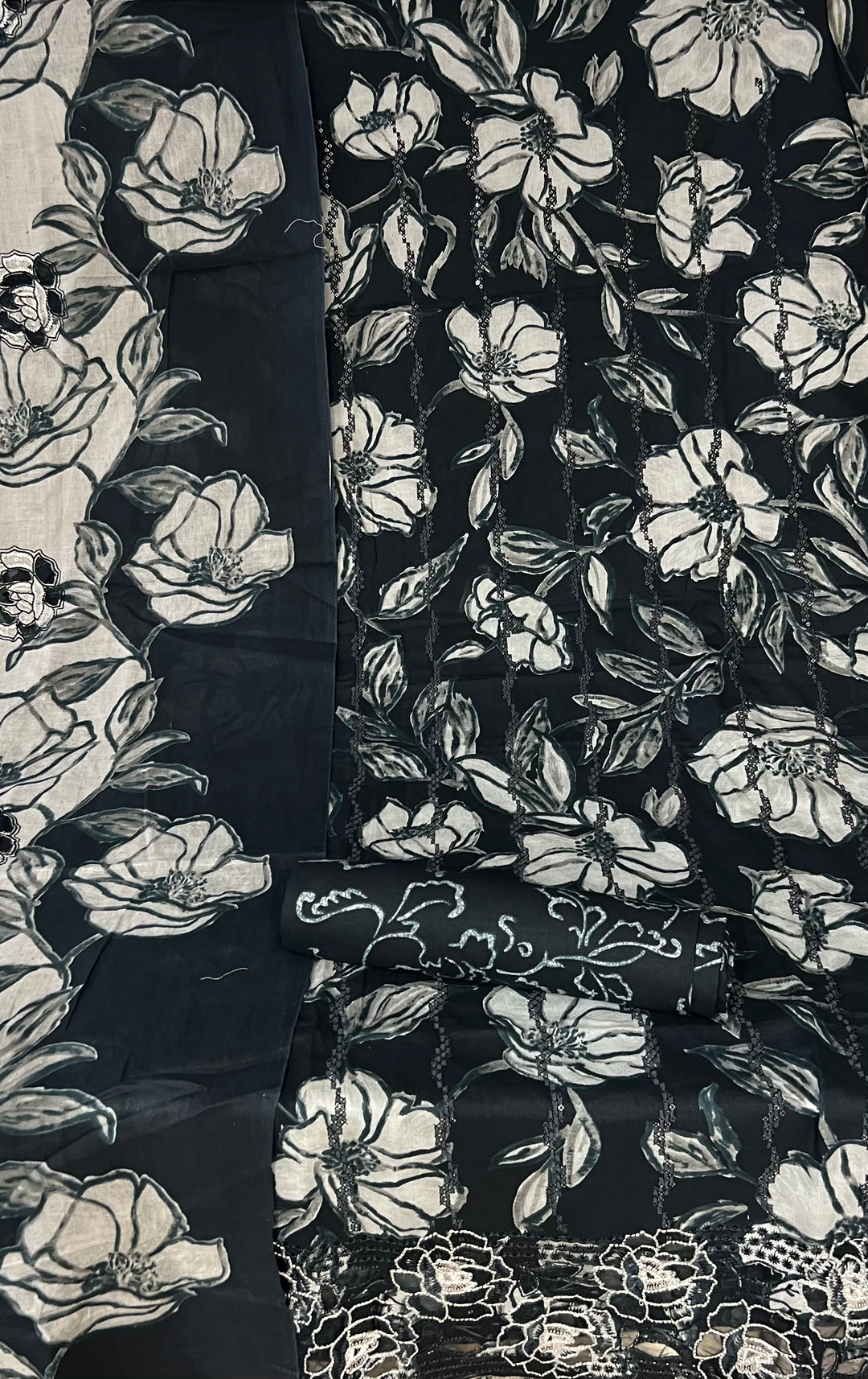 DESIGNER UNSTITCHED DRESS MATERIAL - BTMF22