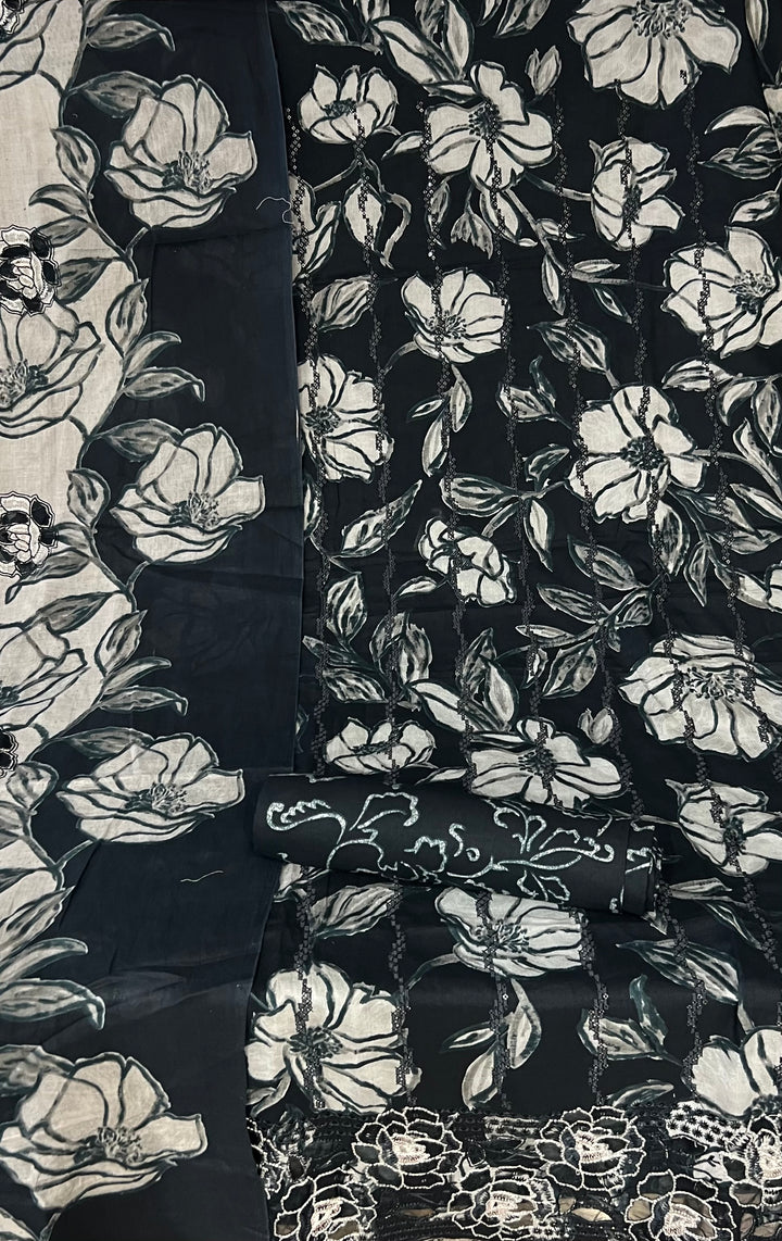 DESIGNER UNSTITCHED DRESS MATERIAL - BTMF22