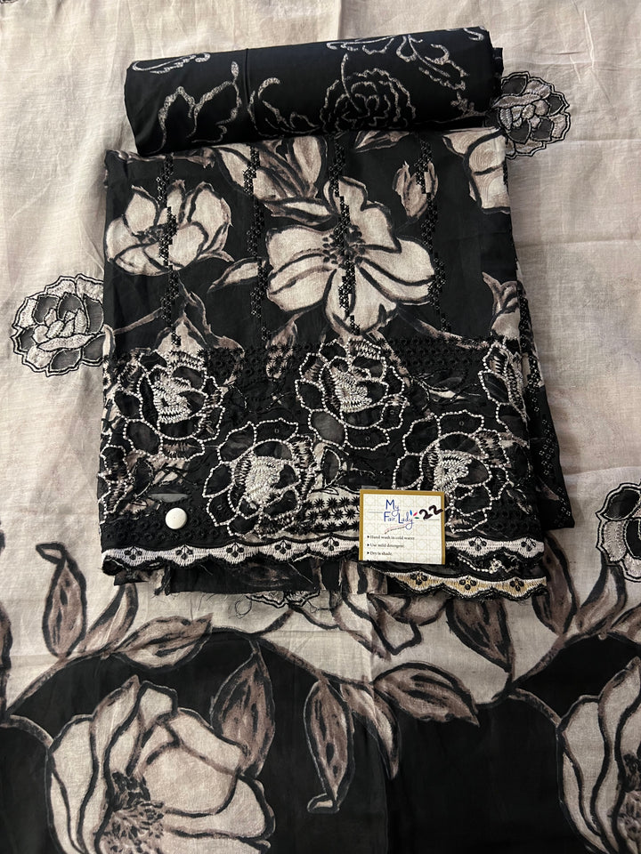 DESIGNER UNSTITCHED DRESS MATERIAL - BTMF22