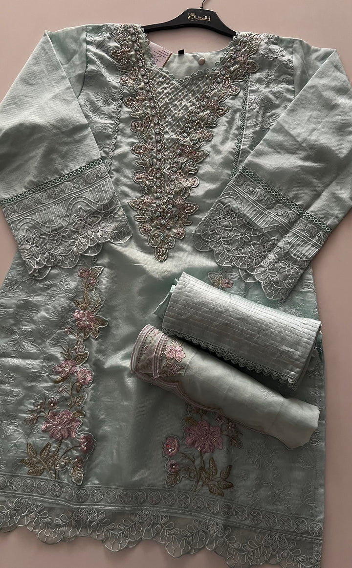 FIRDAUS BREEZE DESIGNER JUTE COTTON SUIT - AAF06