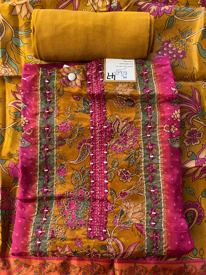 DESIGNER UNSTITCHED DRESS MATERIAL - BRT47