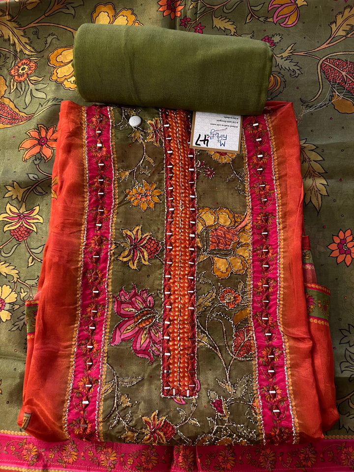 DESIGNER UNSTITCHED DRESS MATERIAL - BRT47