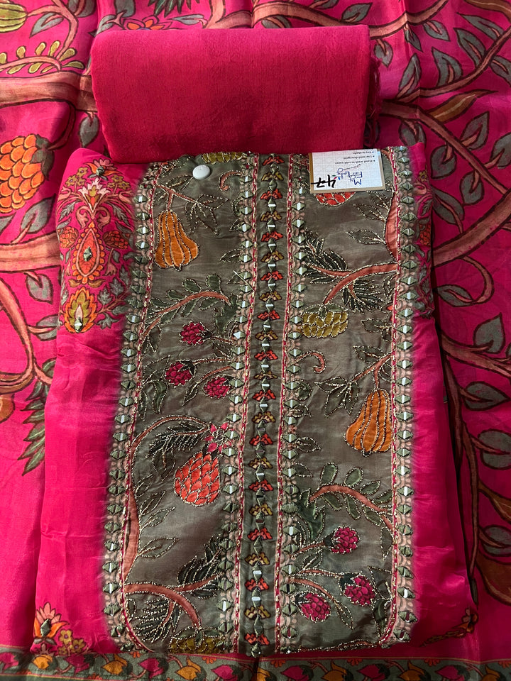 DESIGNER UNSTITCHED DRESS MATERIAL - BRT47
