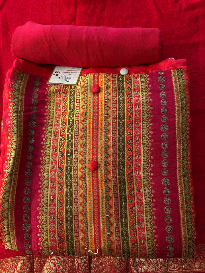 DESIGNER UNSTITCHED DRESS MATERIAL - BRT89