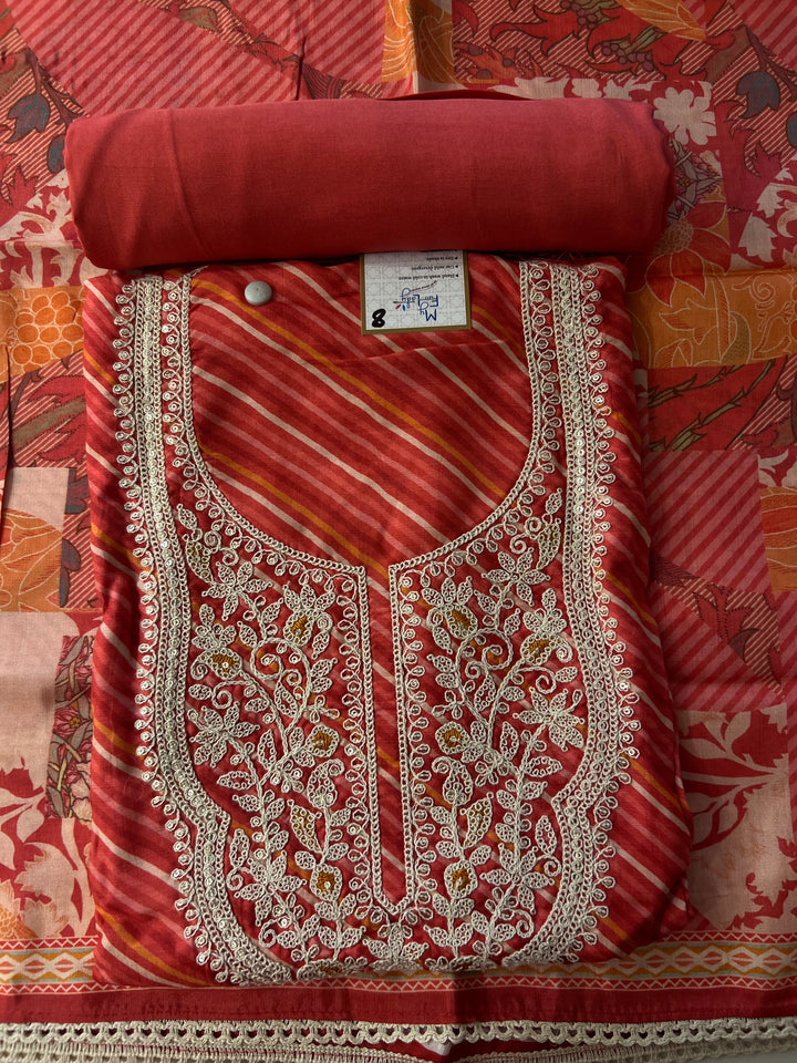 DESIGNER UNSTITCHED DRESS MATERIAL - NMIK08