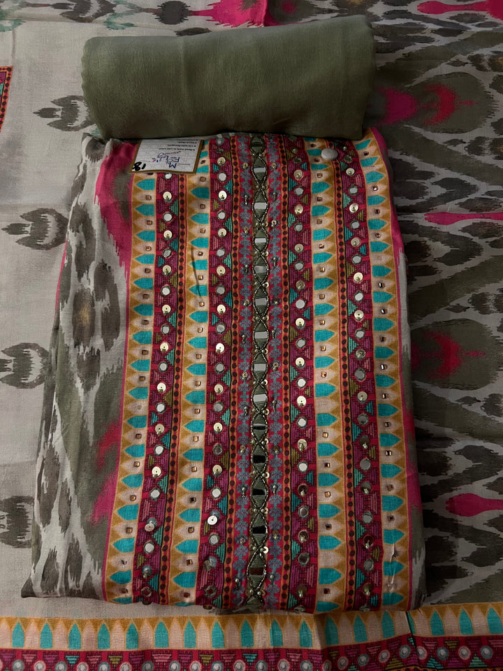 DESIGNER UNSTITCHED DRESS MATERIAL - BRT18