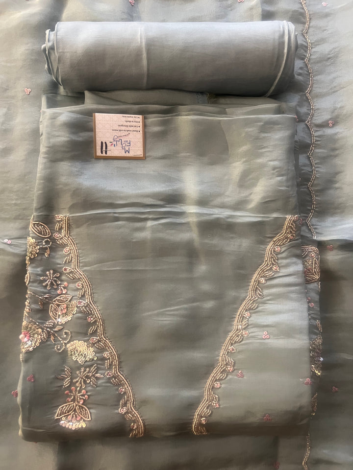 KUSHI DESIGNER UNSTITCHED DRESS MATERIAL-MAMT11