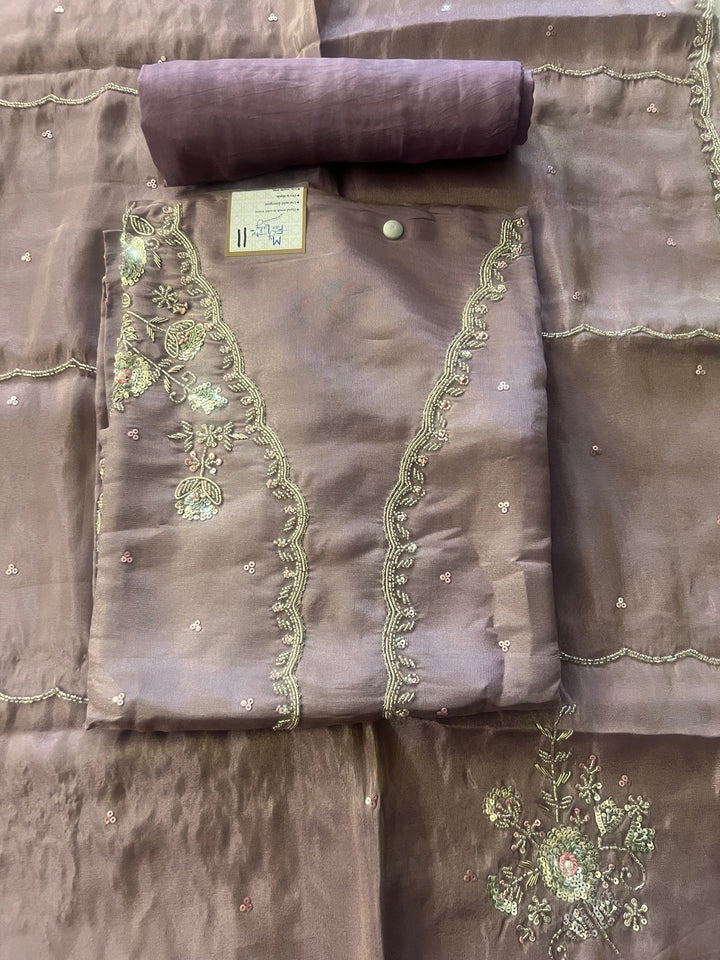 KUSHI DESIGNER UNSTITCHED DRESS MATERIAL-MAMT11