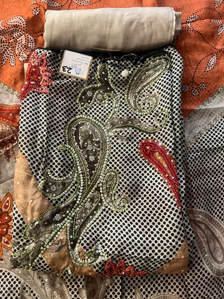 KUSHI DESIGNER UNSTITCHED DRESS MATERIAL-MAMT23