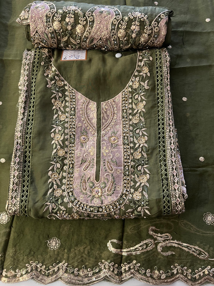 UNSTITCHED DESIGNER SUIT- IKGM07/22