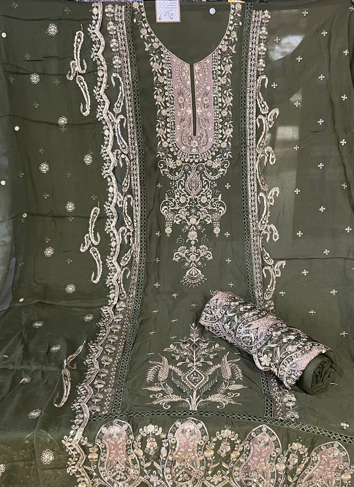 UNSTITCHED DESIGNER SUIT- IKGM07/22