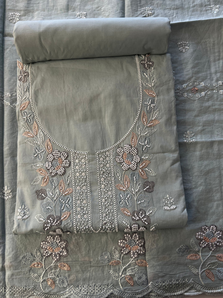 UNSTITCHED DESIGNER SUIT- IKGM02/20