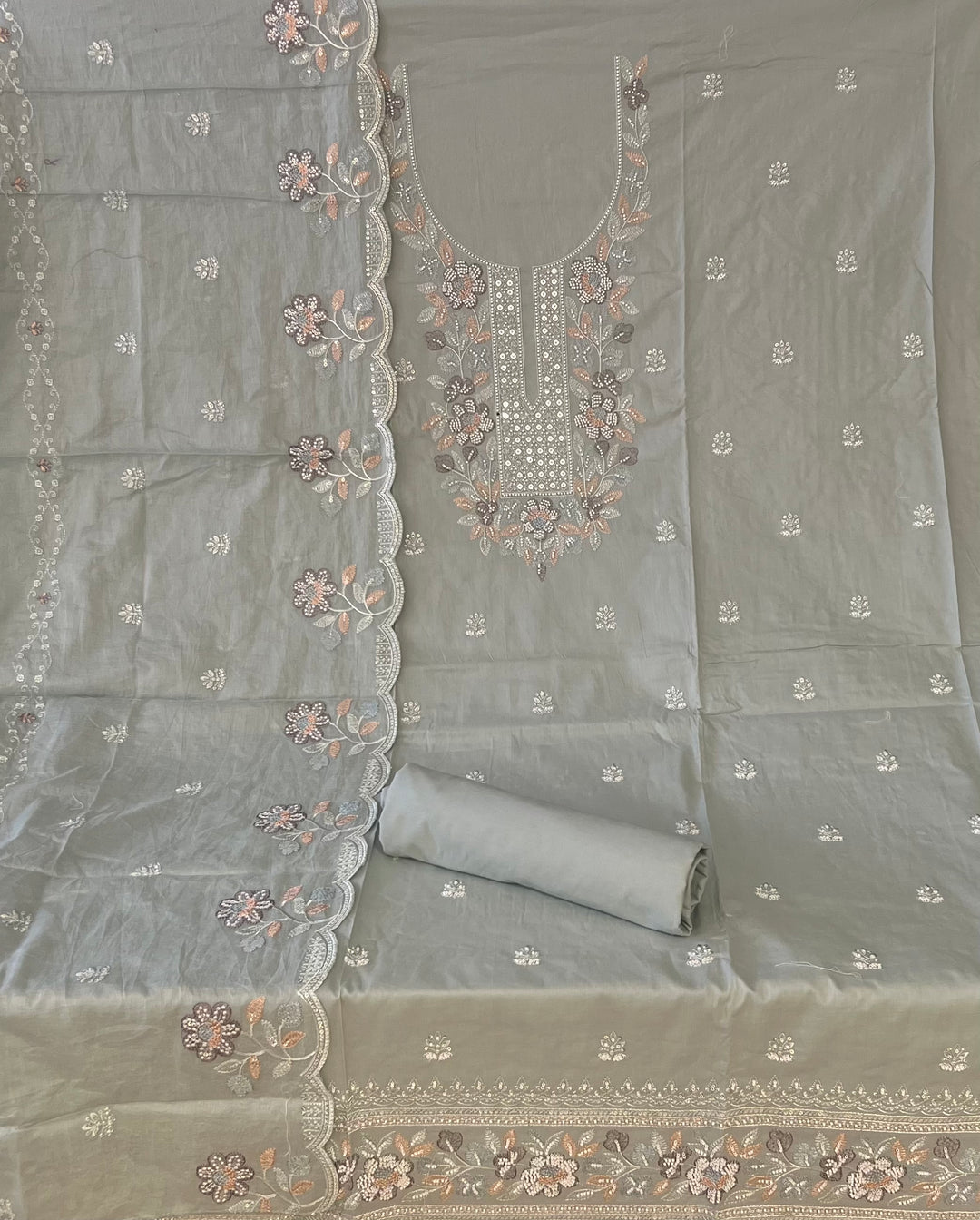 UNSTITCHED DESIGNER SUIT- IKGM02/20