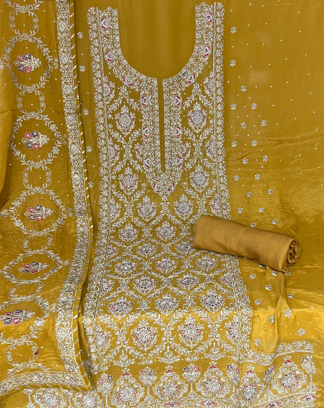 UNSTITCHED DESIGNER SUIT- IKMC10/5