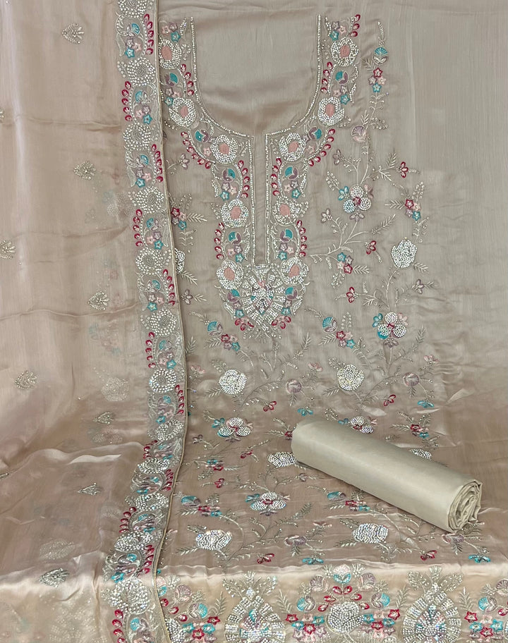 UNSTITCHED DESIGNER SUIT- IKHM14/4