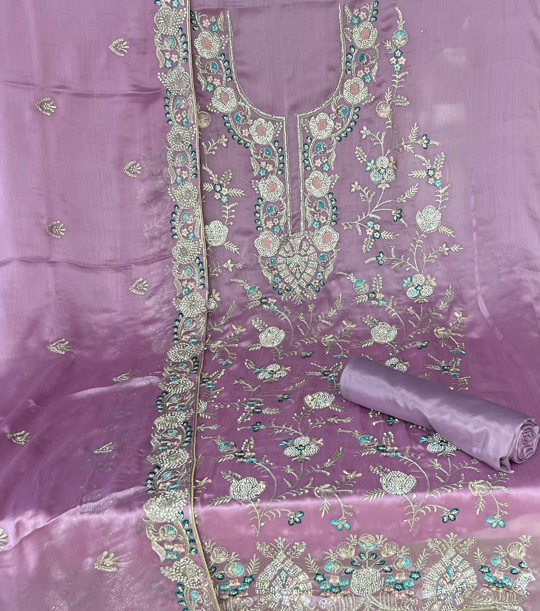 UNSTITCHED DESIGNER SUIT- IKHM14/3