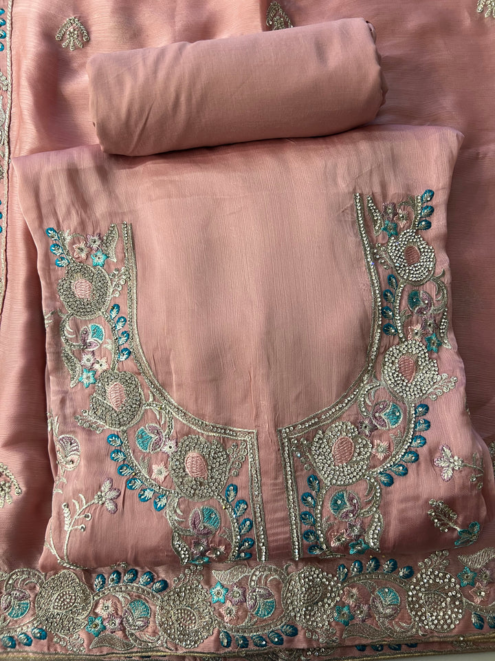 UNSTITCHED DESIGNER SUIT- IKHM14/1