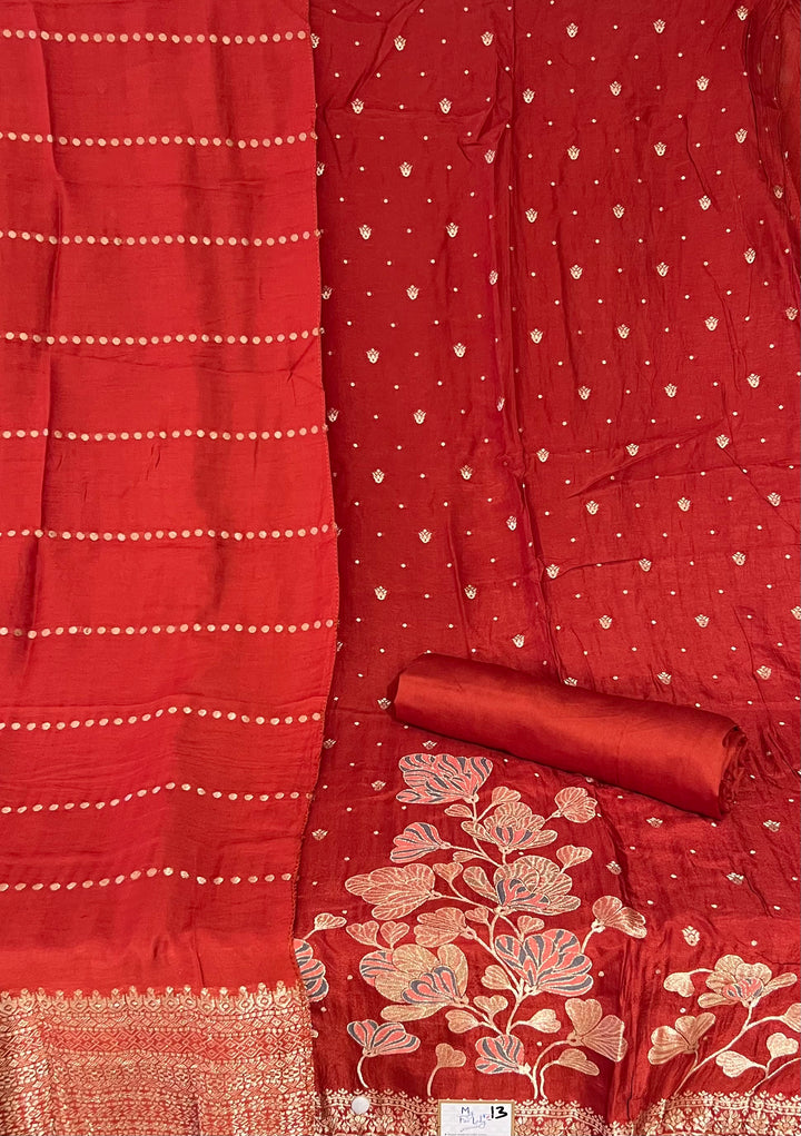 DESIGNER UNSTITCHED DRESS MATERIAL - BTMF13