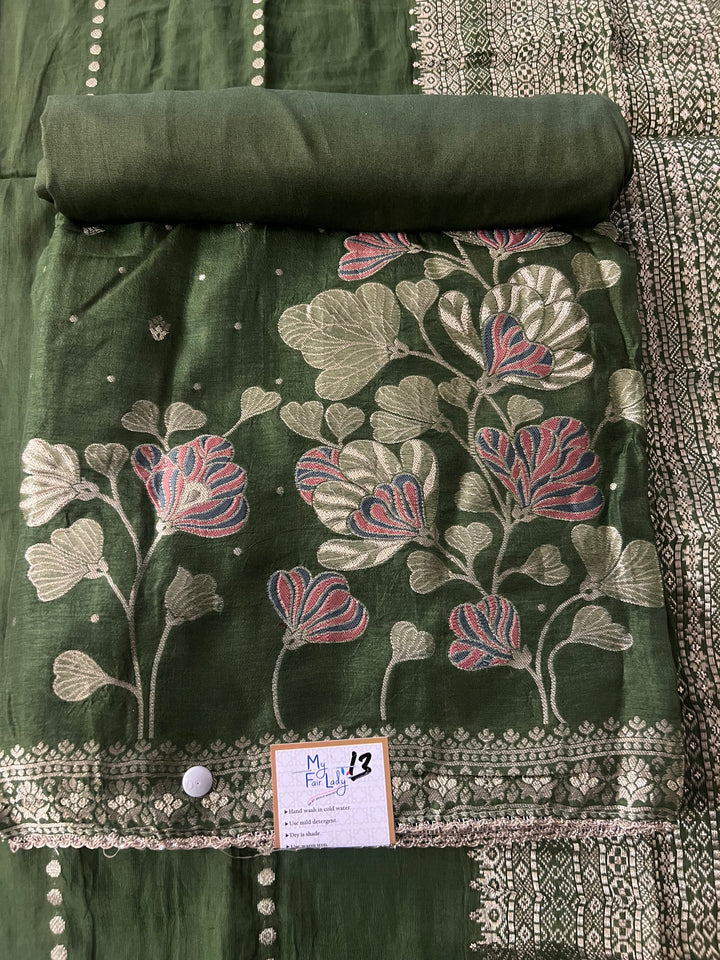 DESIGNER UNSTITCHED DRESS MATERIAL - BTMF13
