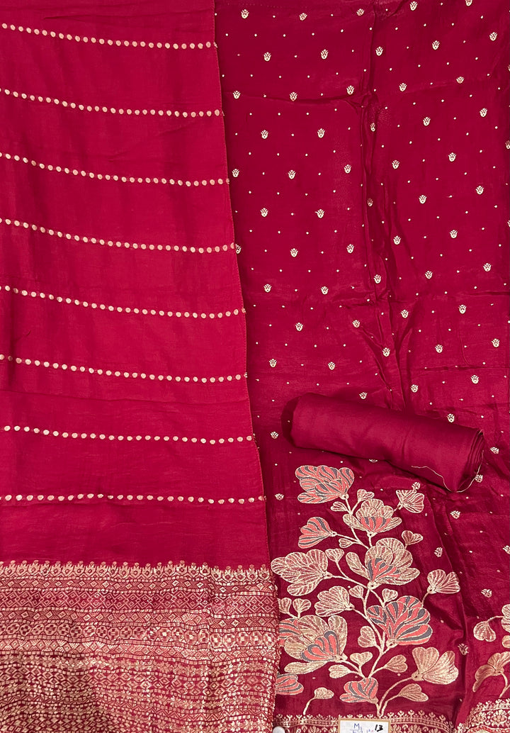 DESIGNER UNSTITCHED DRESS MATERIAL - BTMF13