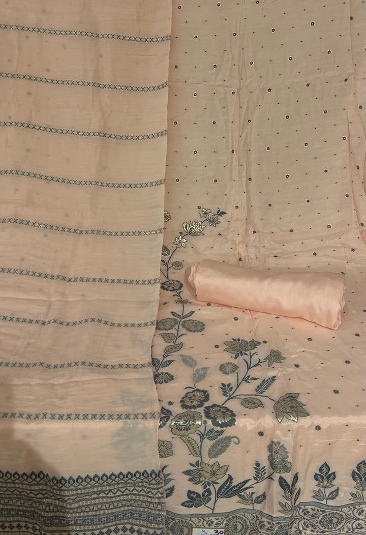 DESIGNER UNSTITCHED DRESS MATERIAL - BTMF30