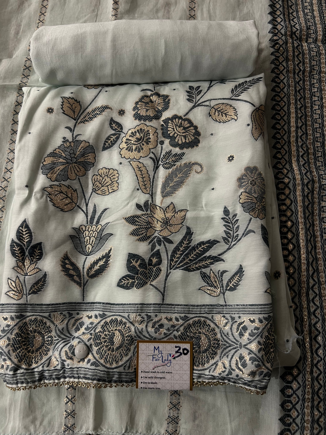 DESIGNER UNSTITCHED DRESS MATERIAL - BTMF30