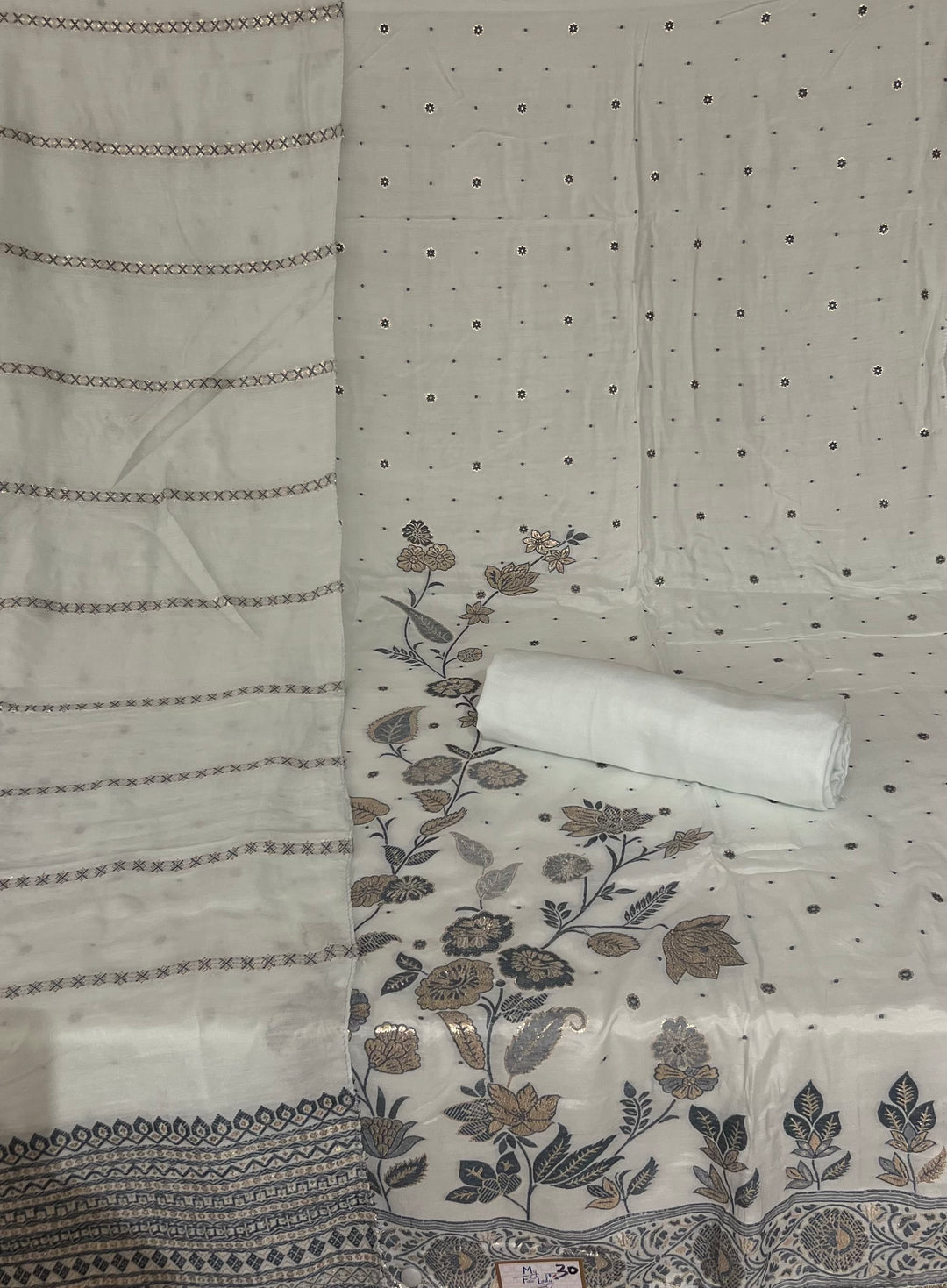 DESIGNER UNSTITCHED DRESS MATERIAL - BTMF30