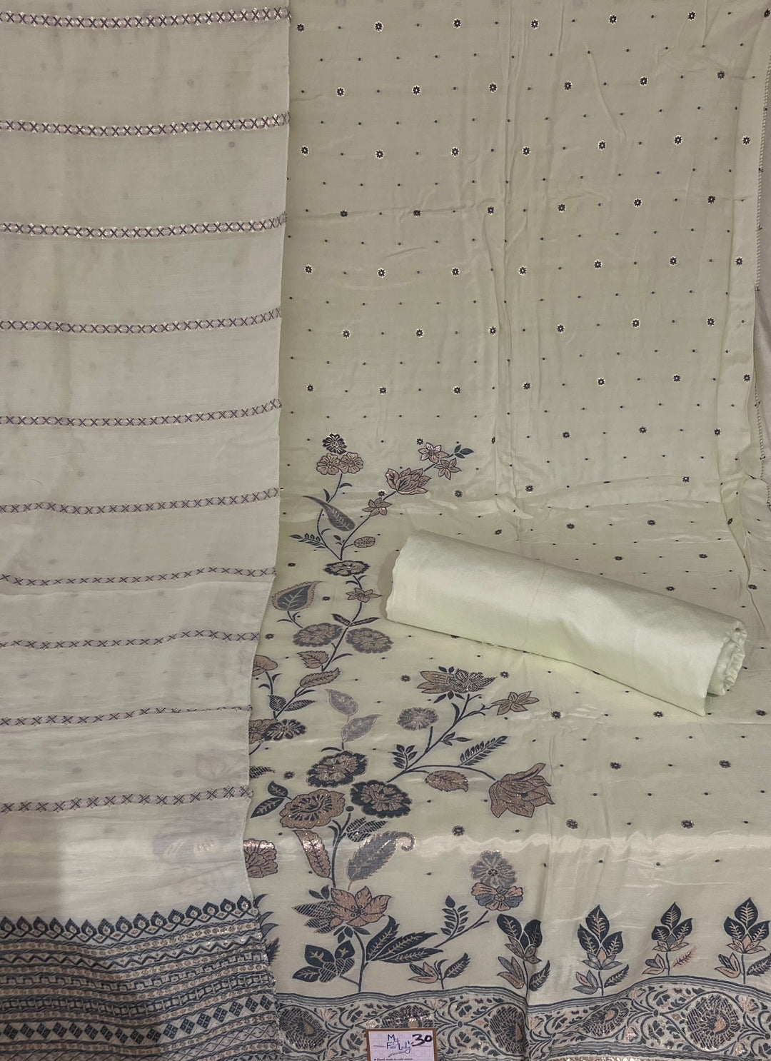DESIGNER UNSTITCHED DRESS MATERIAL - BTMF30