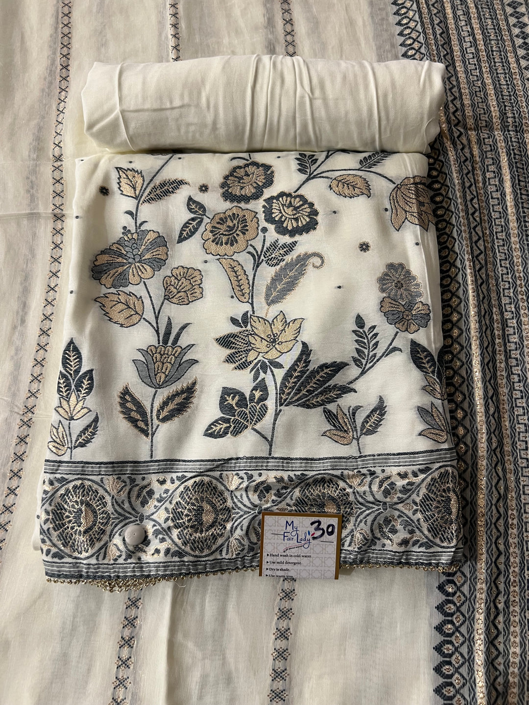 DESIGNER UNSTITCHED DRESS MATERIAL - BTMF30