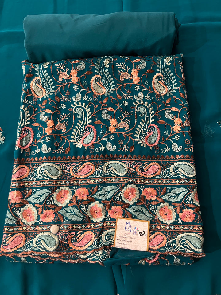 DESIGNER UNSTITCHED DRESS MATERIAL - BTMF21