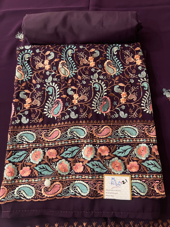 DESIGNER UNSTITCHED DRESS MATERIAL - BTMF21