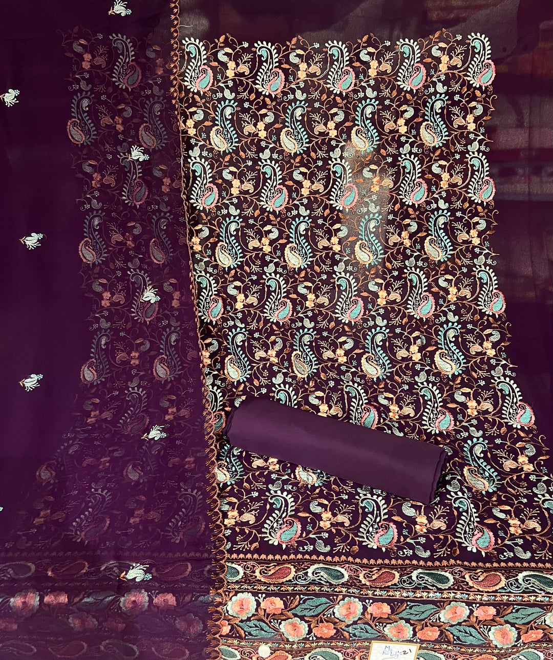 DESIGNER UNSTITCHED DRESS MATERIAL - BTMF21