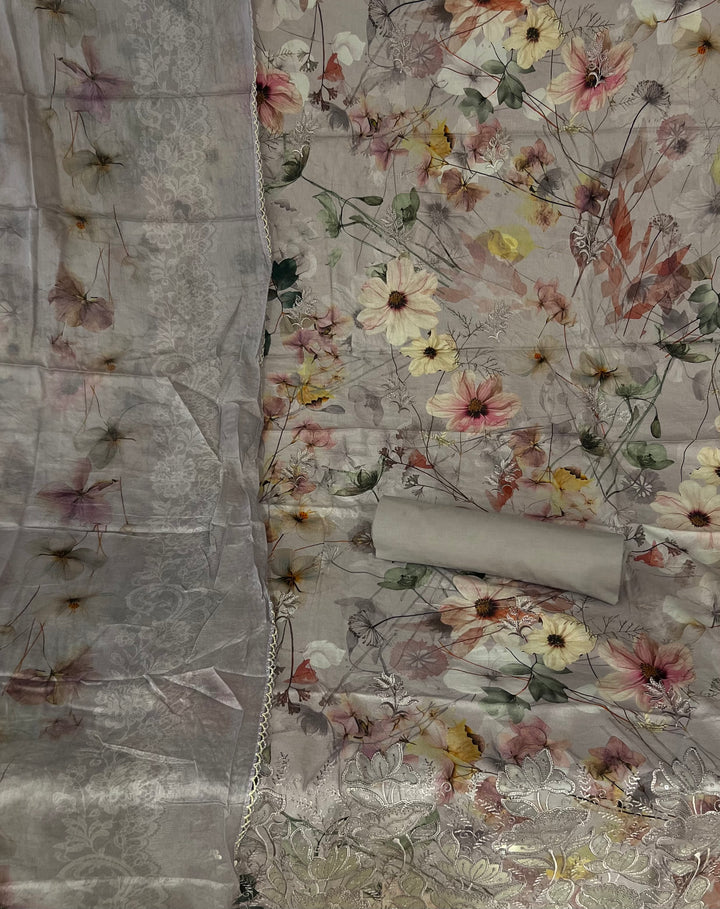 DESIGNER UNSTITCHED DRESS MATERIAL - BTMF25