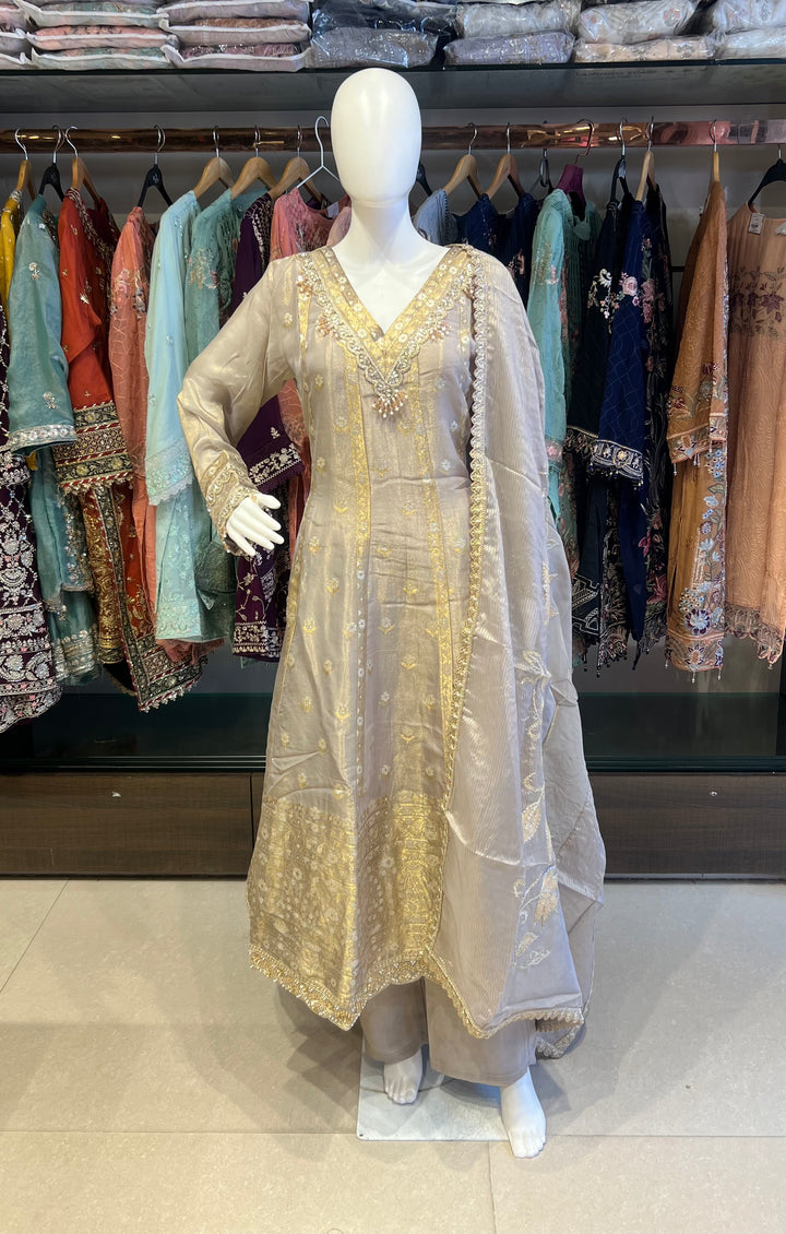 ISHUM DESIGNER ANARKALI WORK SUIT - NIK01