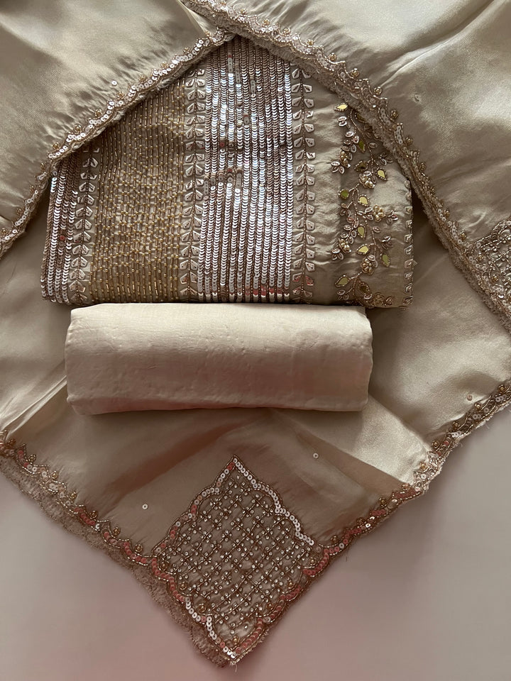 RUBY LUXURY DESIGNER PARTY WEAR UNSTITCHED DRESS MATERIAL - MMT10