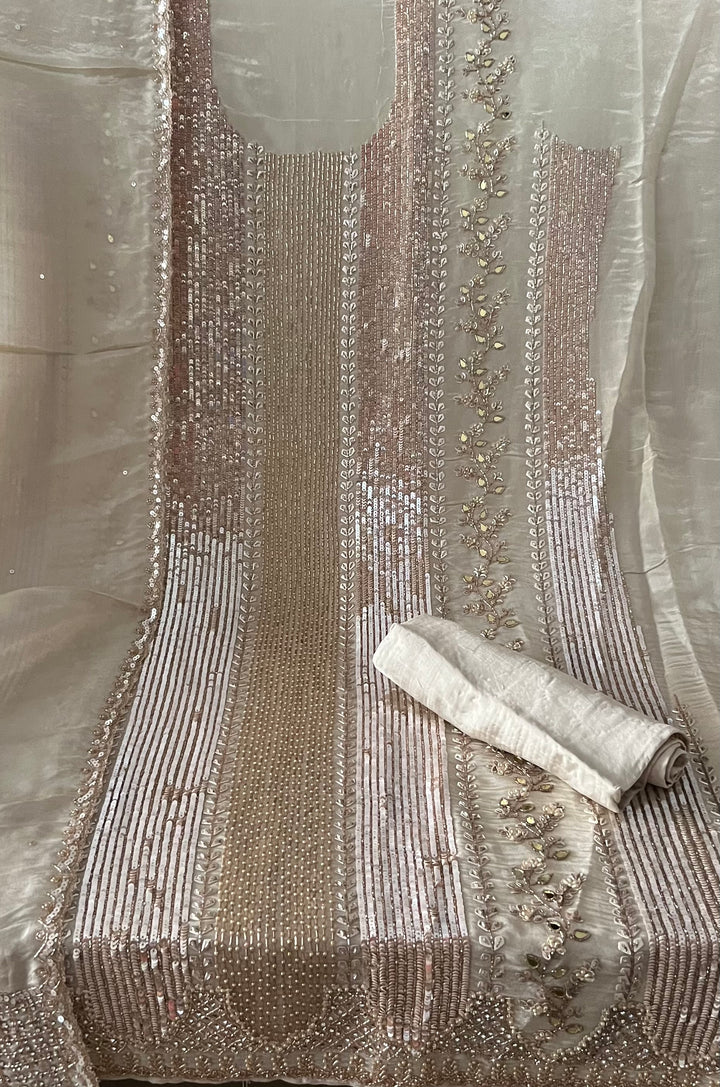 RUBY LUXURY DESIGNER PARTY WEAR UNSTITCHED DRESS MATERIAL - MMT10