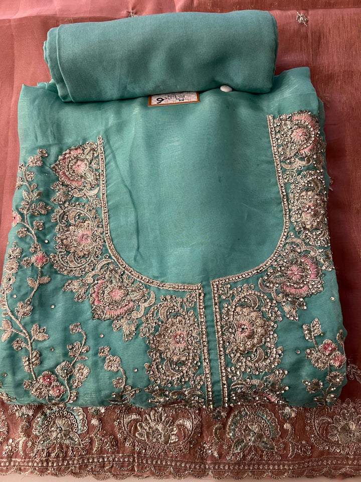 UNSTITCHED DESIGNER SUIT- IKMC06/4