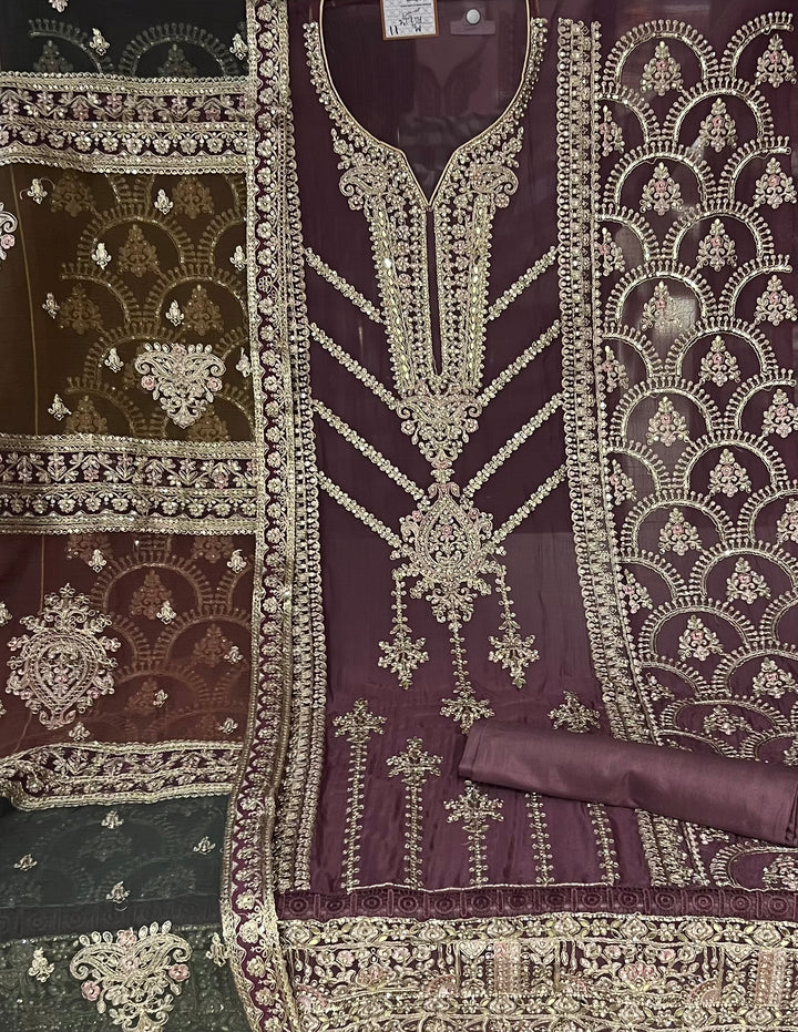 UNSTITCHED DESIGNER SUIT- IKGM11/6