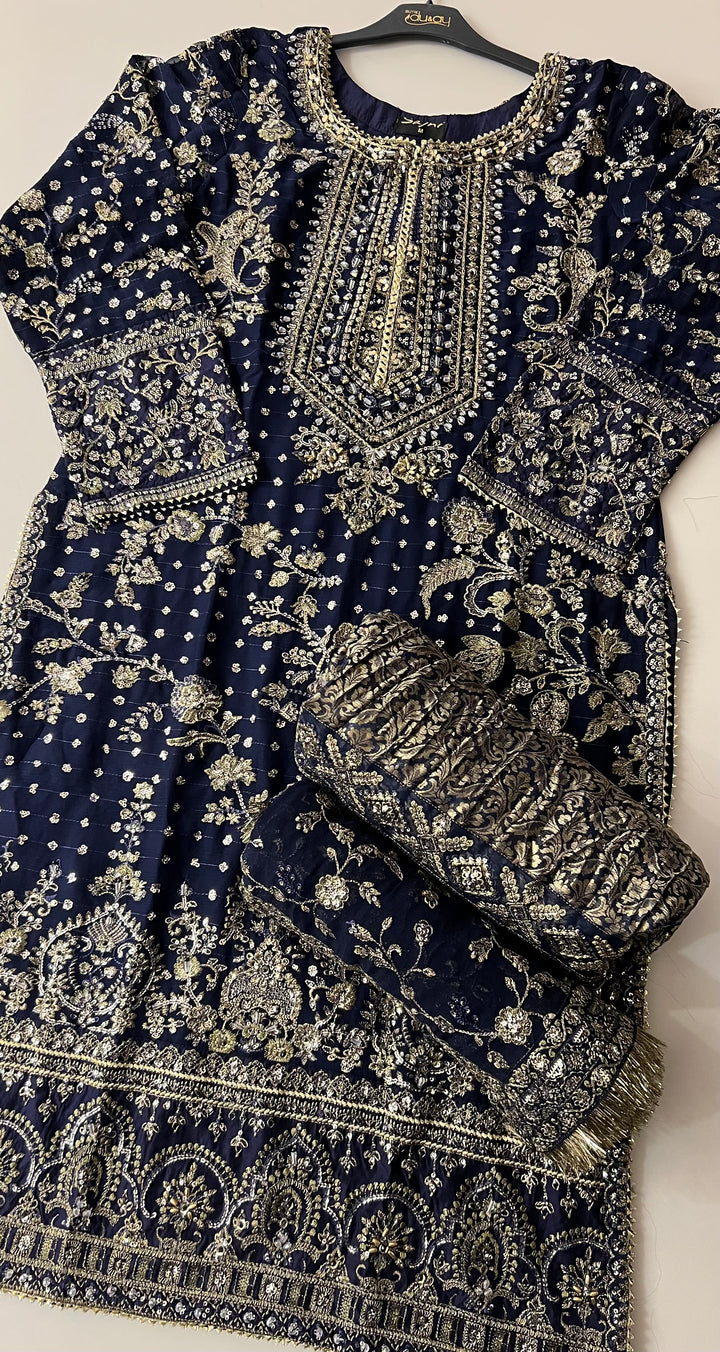 PAKISTANI HANDWORK DESIGNER SUIT - TMF01