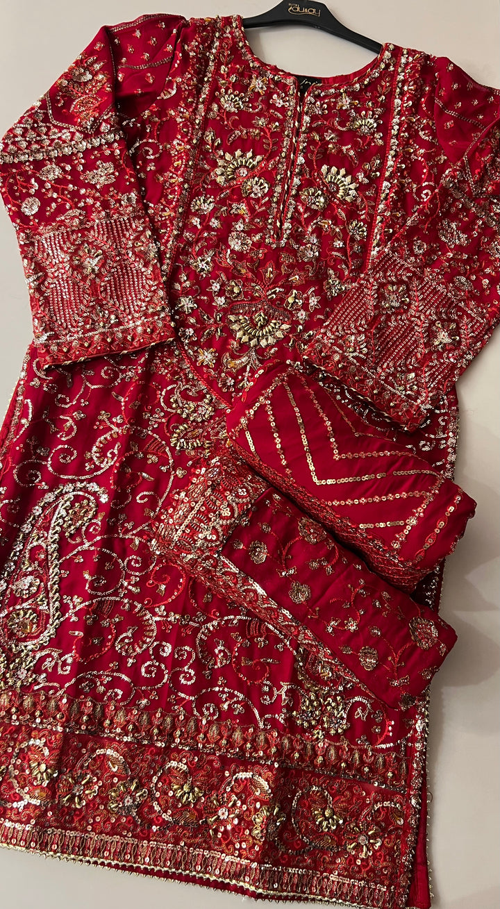 PAKISTANI HANDWORK DESIGNER SUIT - TMF01