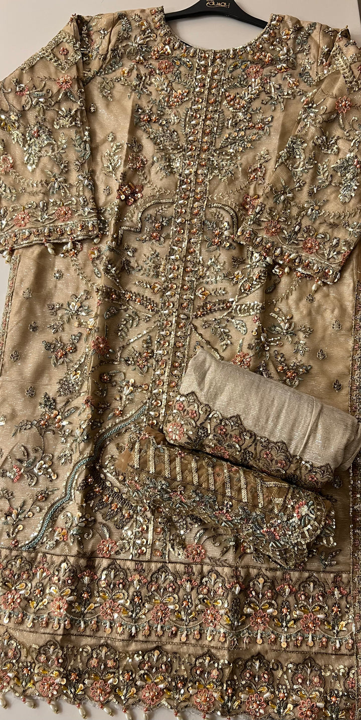 PAKISTANI HANDWORK DESIGNER SUIT - TMF01