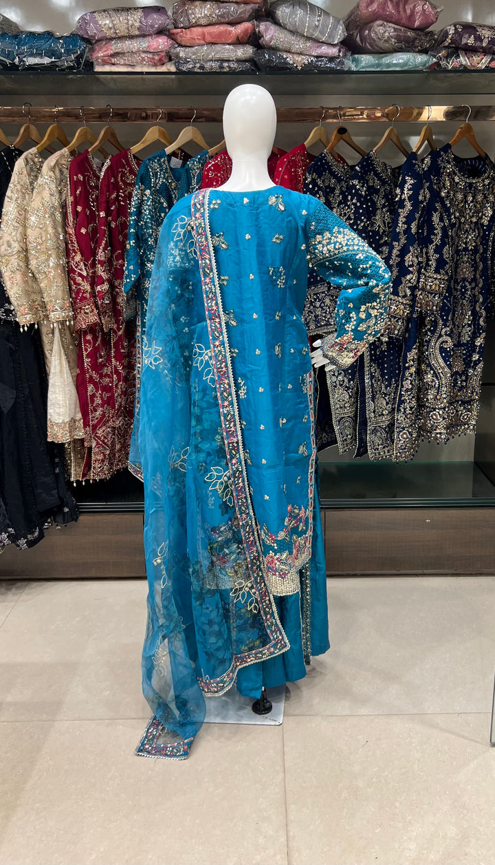 PAKISTANI HANDWORK DESIGNER SUIT - TMF01