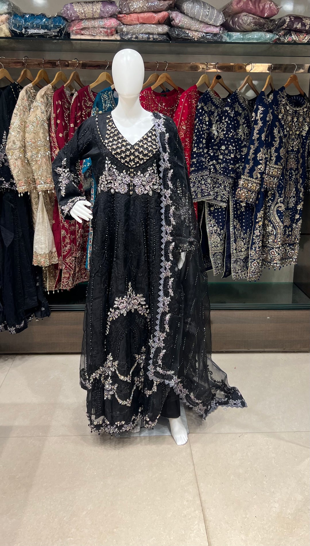 PAKISTANI HANDWORK DESIGNER SUIT - TMF01