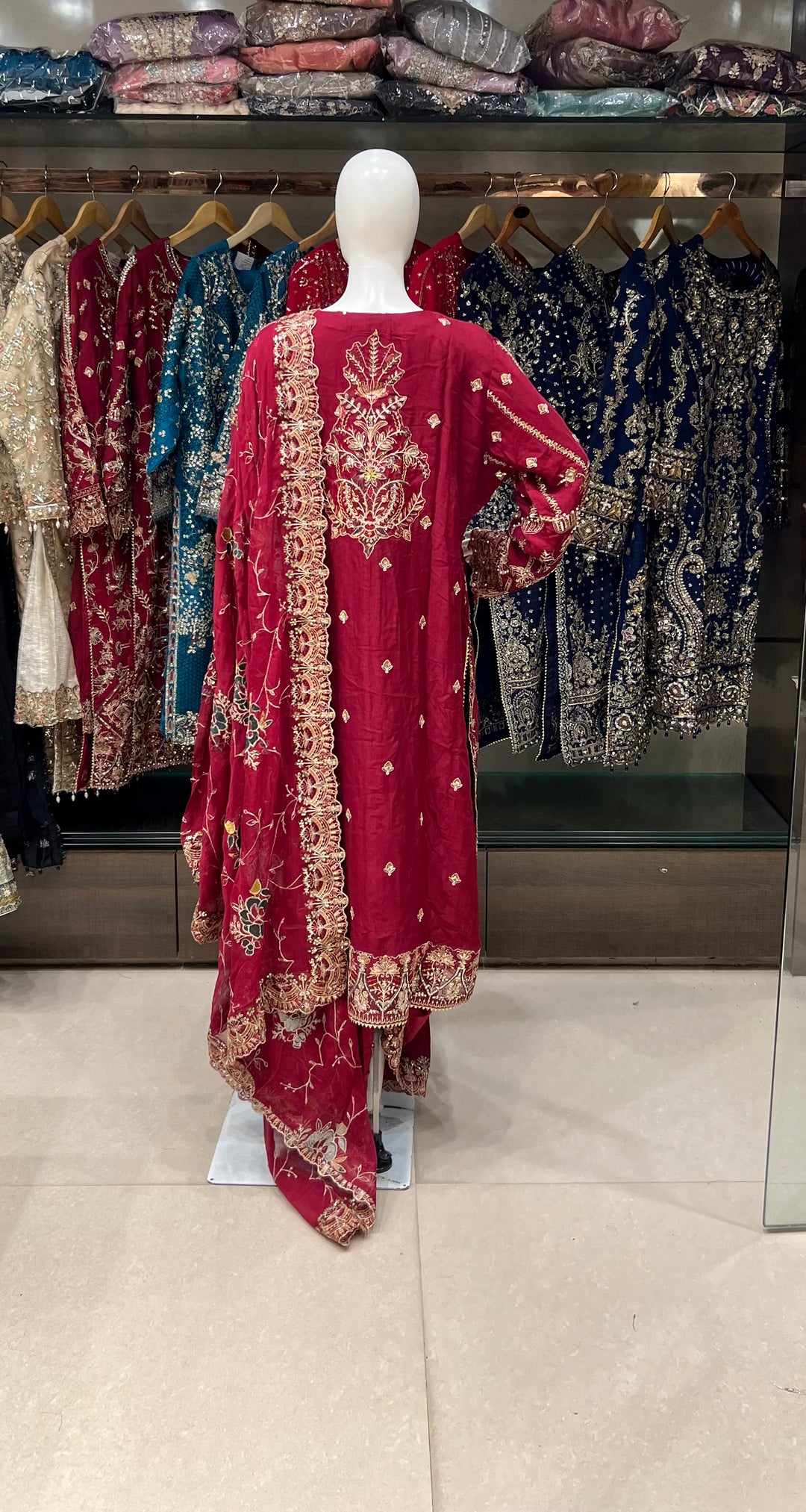 PAKISTANI HANDWORK DESIGNER SUIT - TMF01