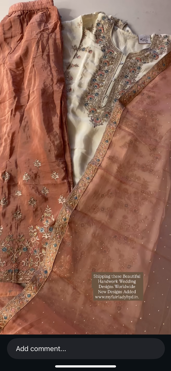 STONE WORK  DESIGNER SUIT- BTA0010