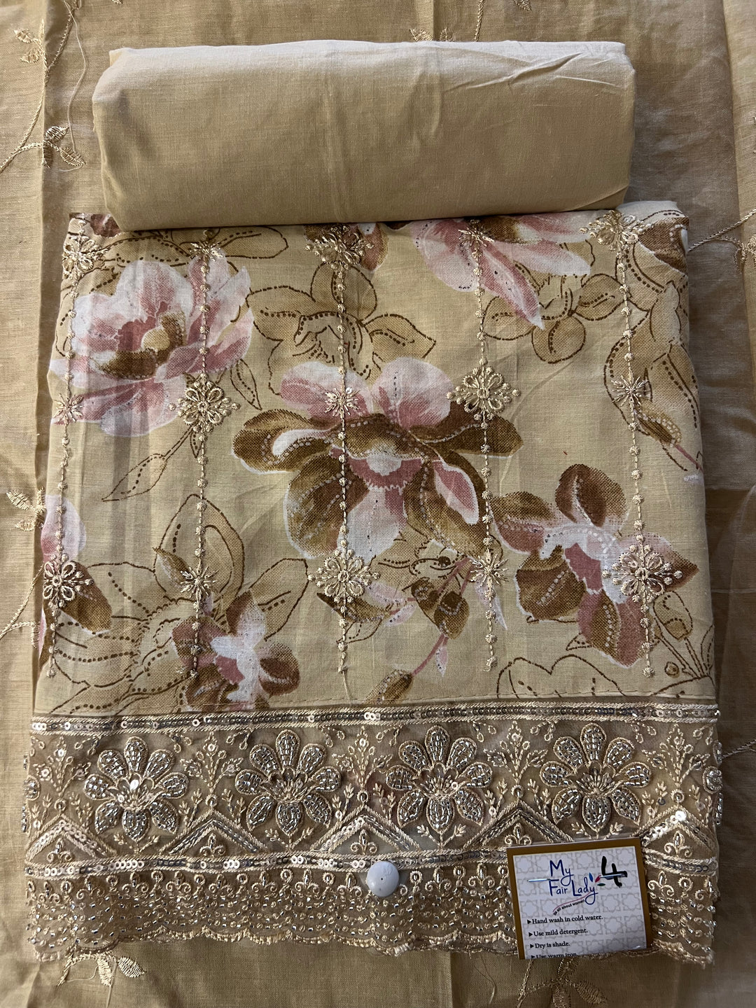 DESIGNER UNSTITCHED DRESS MATERIAL - IKZP04